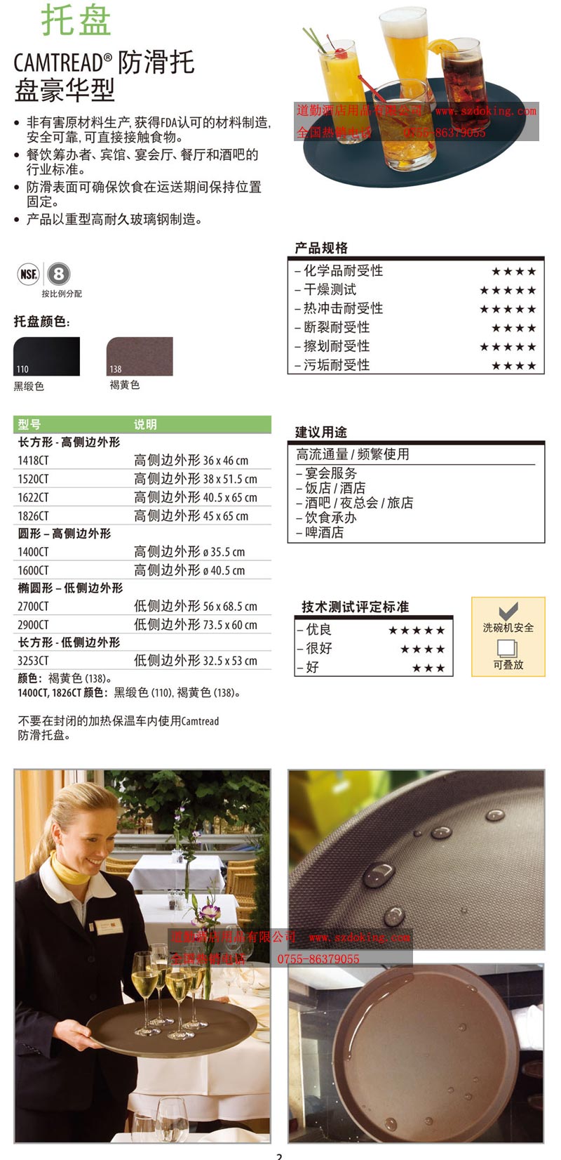 CAMBRO防滑托盤(pán)